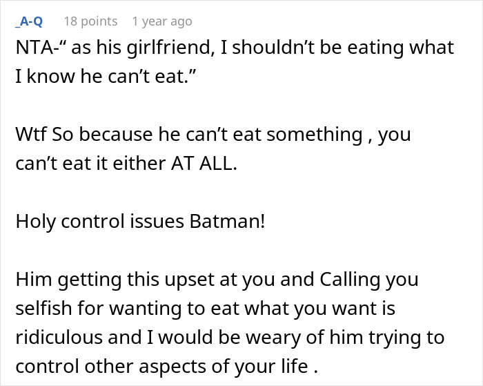 Man Upset GF Bought Herself A Peanut Butter Cake To Eat At Work Knowing He Can’t Eat It