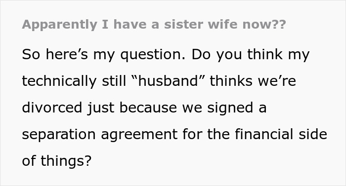 Woman Wonders If She Should Explain To Her Husband That Separation And Divorce Are Not The Same