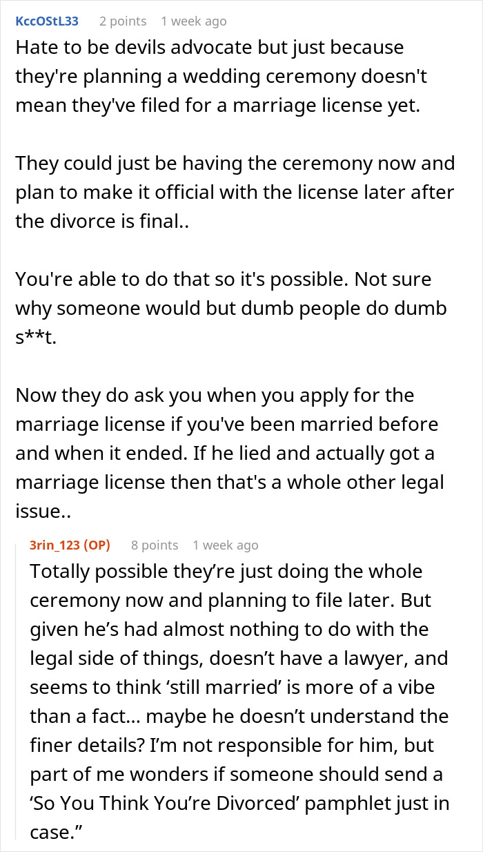Woman Wonders If She Should Explain To Her Husband That Separation And Divorce Are Not The Same