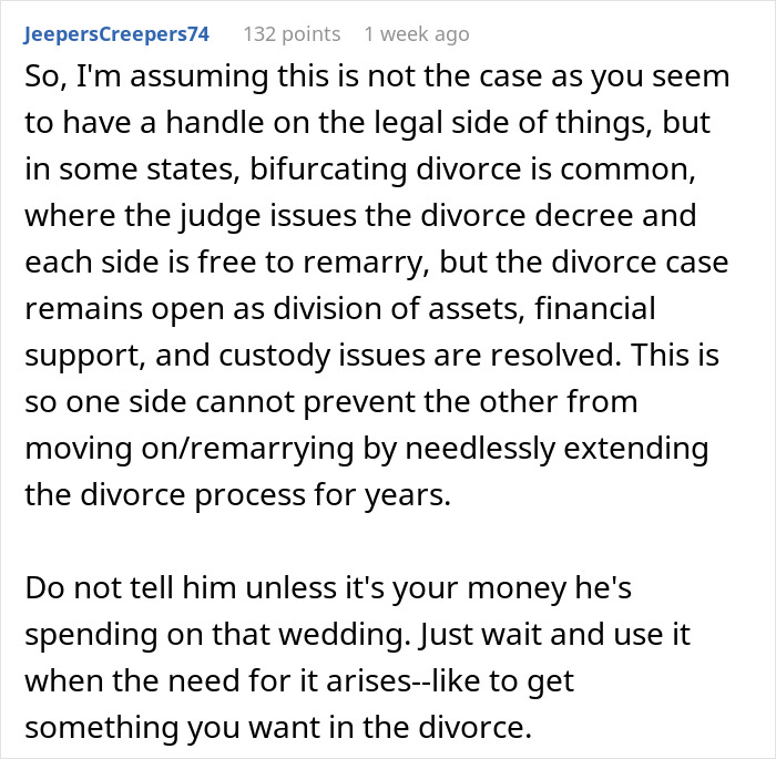 Woman Wonders If She Should Explain To Her Husband That Separation And Divorce Are Not The Same