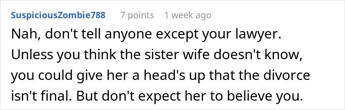 Woman Wonders If She Should Explain To Her Husband That Separation And Divorce Are Not The Same