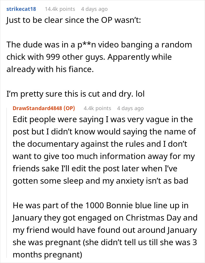 Pregnant Woman’s Life Turns Upside Down After Her Friends Watch Bonnie Blue’s Infamous Documentary