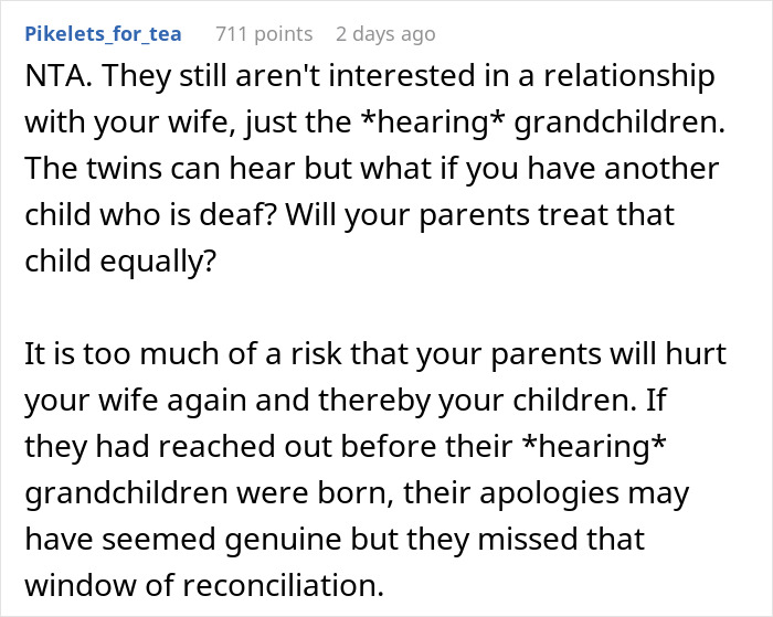 Man Defends His Wife And Cuts Off His Parents, Is Confused When She Suggests Reconnecting