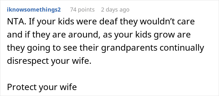 Man Defends His Wife And Cuts Off His Parents, Is Confused When She Suggests Reconnecting