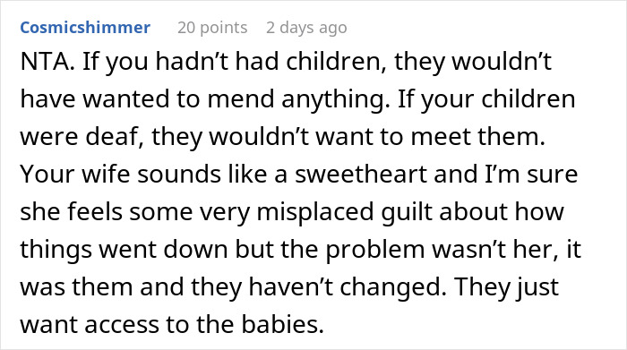 Man Defends His Wife And Cuts Off His Parents, Is Confused When She Suggests Reconnecting
