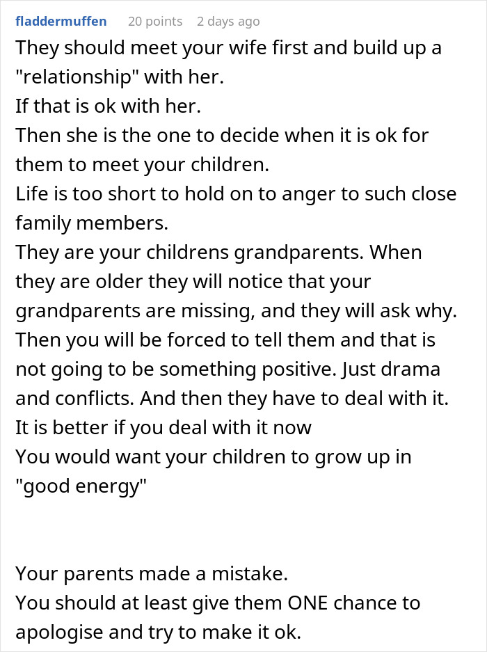 Man Defends His Wife And Cuts Off His Parents, Is Confused When She Suggests Reconnecting