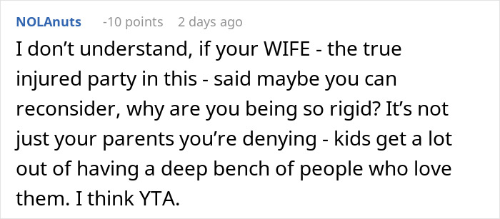Man Defends His Wife And Cuts Off His Parents, Is Confused When She Suggests Reconnecting