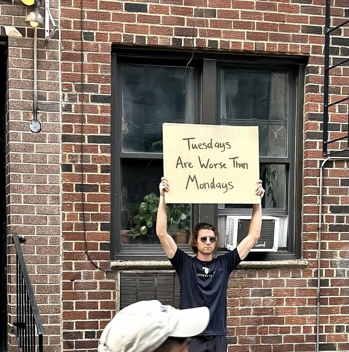 58 Times “Dude With The Sign” Wrote Down What Everyone Is Thinking But Not Saying Out Loud (New Pics)