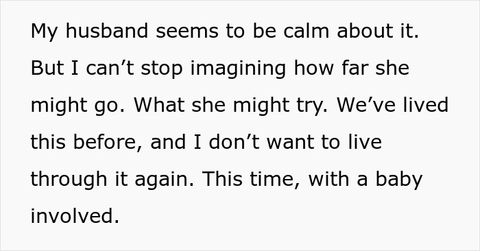 Woman Is Convinced MIL Was Poisoning Her, Ends Contact But Fears Pregnancy Might Change Everything