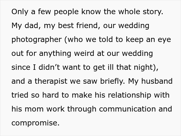 Woman Is Convinced MIL Was Poisoning Her, Ends Contact But Fears Pregnancy Might Change Everything