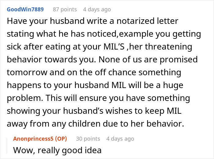 Woman Is Convinced MIL Was Poisoning Her, Ends Contact But Fears Pregnancy Might Change Everything