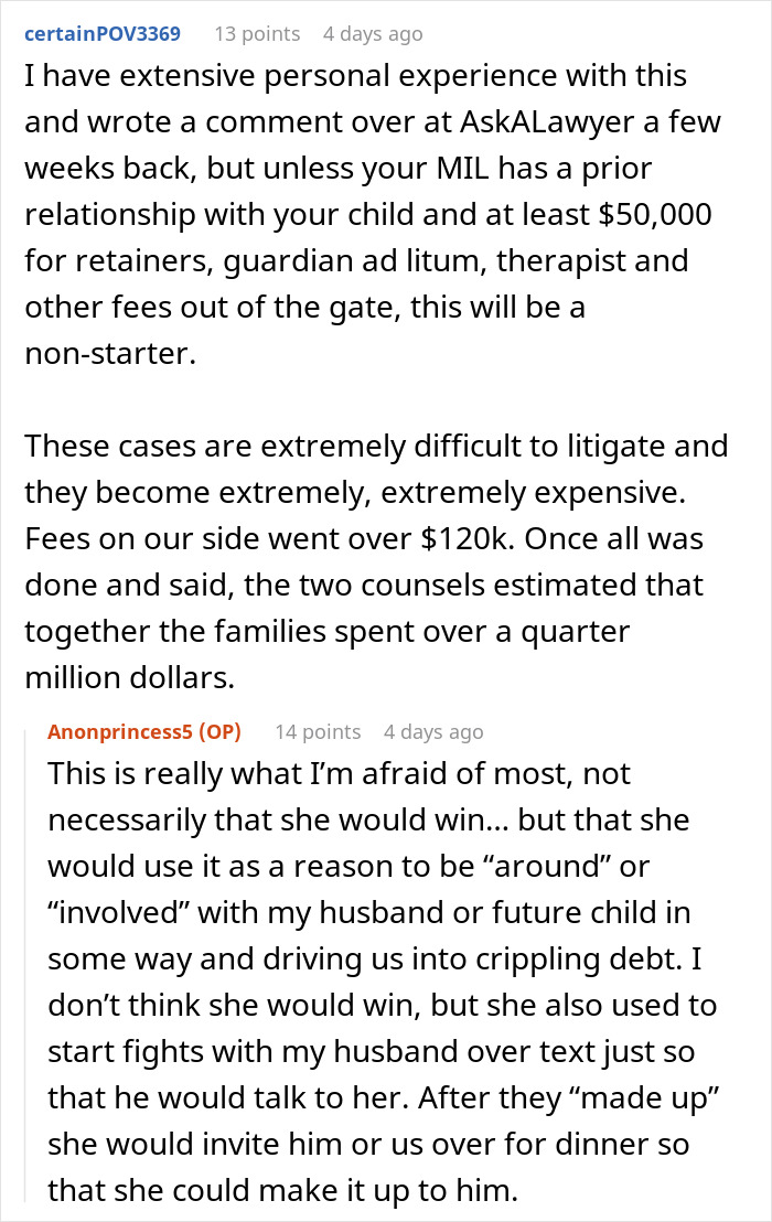 Woman Is Convinced MIL Was Poisoning Her, Ends Contact But Fears Pregnancy Might Change Everything