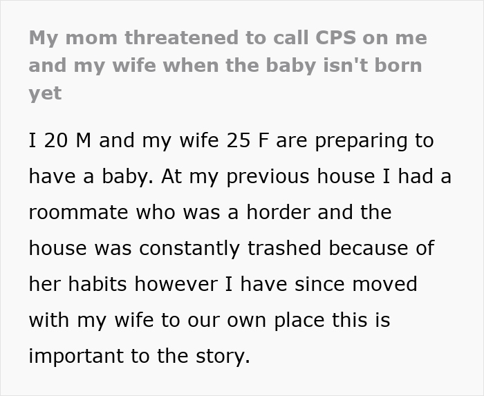 Mom Stuns Son And His Wife By Threatening A CPS Report When The Baby Hasn’t Even Arrived