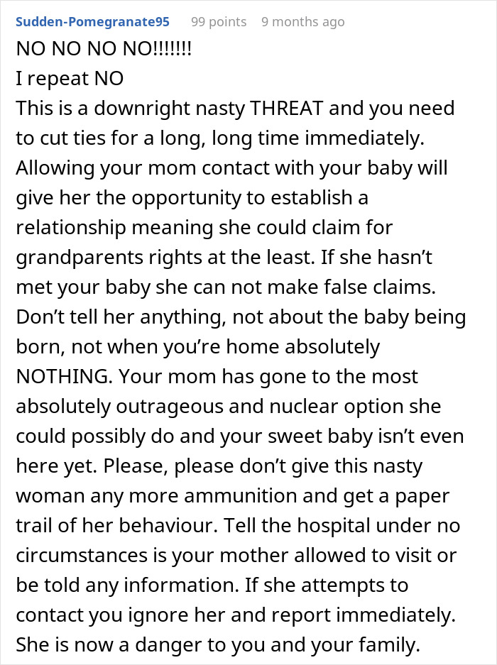 Mom Stuns Son And His Wife By Threatening A CPS Report When The Baby Hasn’t Even Arrived