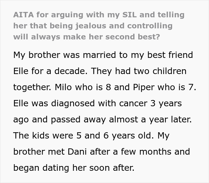 New Wife Demands Kids And Husband&#8217;s Family ‘Erase’ His Late Wife, SIL Tells Her Off Immediately