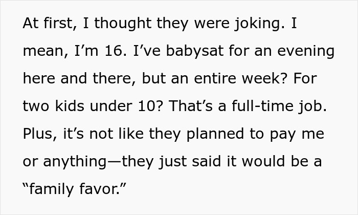 “That’s A Full-Time Job”: Teen Refuses To Babysit Step-Siblings For A Week, Parents Have A Meltdown