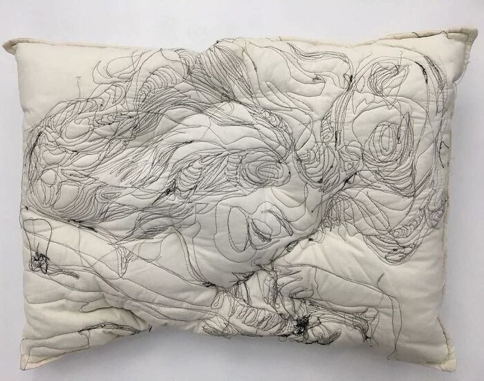 17 Beautiful Pillow Artworks By Maryam Ashkanian Inspired By The Quiet Moments Of Sleep