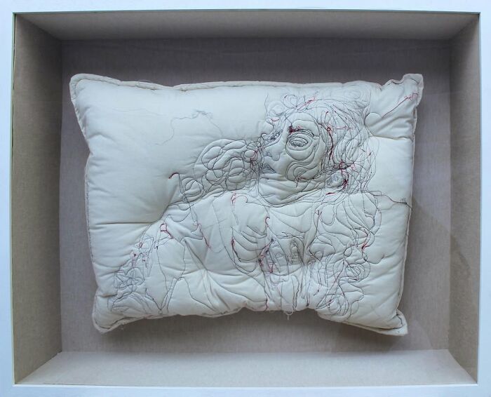 17 Beautiful Pillow Artworks By Maryam Ashkanian Inspired By The Quiet Moments Of Sleep