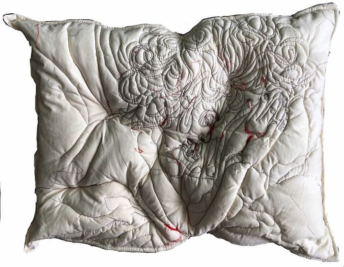 17 Beautiful Pillow Artworks By Maryam Ashkanian Inspired By The Quiet Moments Of Sleep