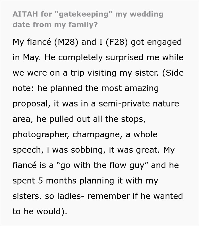 Bride Cuts Mom Off From Key Wedding Plans After She Turns Proposal Into A Mass Family Update