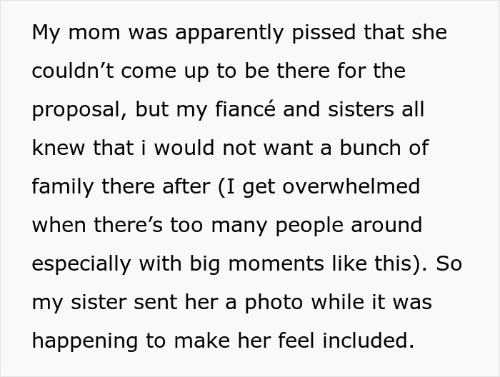 Bride Cuts Mom Off From Key Wedding Plans After She Turns Proposal Into A Mass Family Update