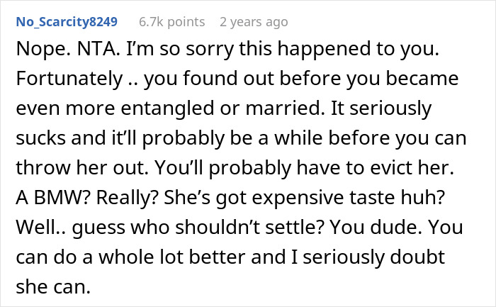 Lady &#8220;Settles&#8221; For Fiancé, He Realizes It&#8217;s Only For What He Provides For Her, Not Love