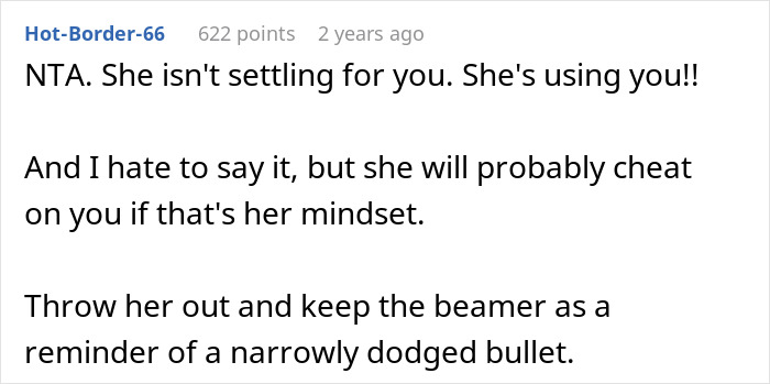 Lady &#8220;Settles&#8221; For Fiancé, He Realizes It&#8217;s Only For What He Provides For Her, Not Love