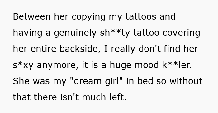 “Yikes”: Folks Shocked By GF Tattooing All Of BF&#8217;s Tattoos On Her Own Body, He Wants To End Things