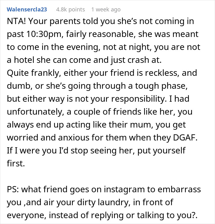 “AITA For Refusing To Let My Friend Into My House After She Was Over 6 Hours Late?”