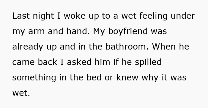 “Boyfriend Peed The Bed And Is Mad At Me For My Response”