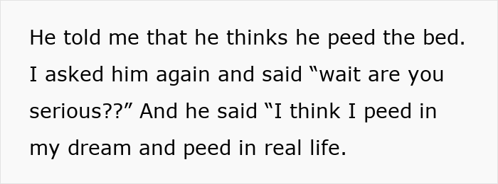 “Boyfriend Peed The Bed And Is Mad At Me For My Response”