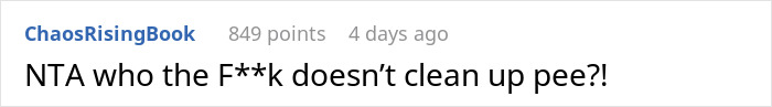 “Boyfriend Peed The Bed And Is Mad At Me For My Response”