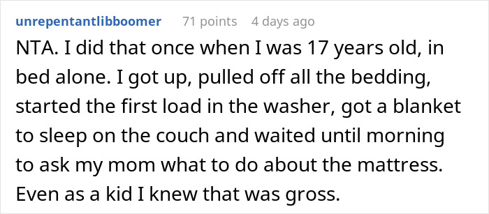 “Boyfriend Peed The Bed And Is Mad At Me For My Response”