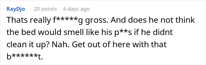“Boyfriend Peed The Bed And Is Mad At Me For My Response”