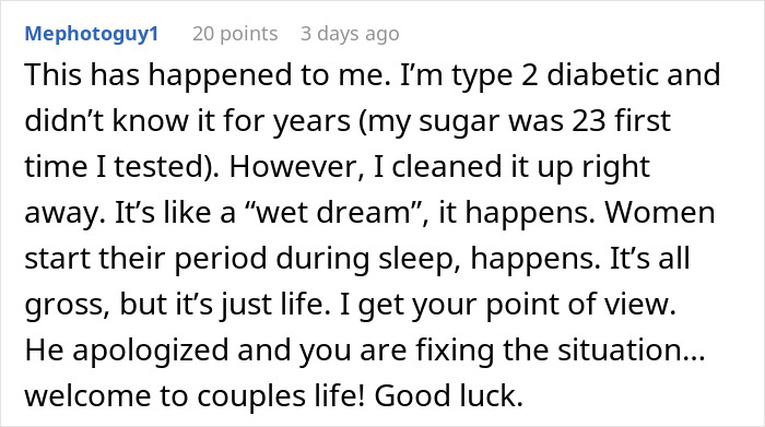 “Boyfriend Peed The Bed And Is Mad At Me For My Response”