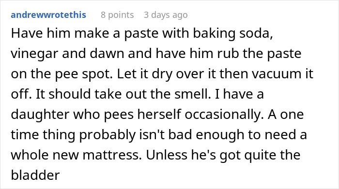“Boyfriend Peed The Bed And Is Mad At Me For My Response”