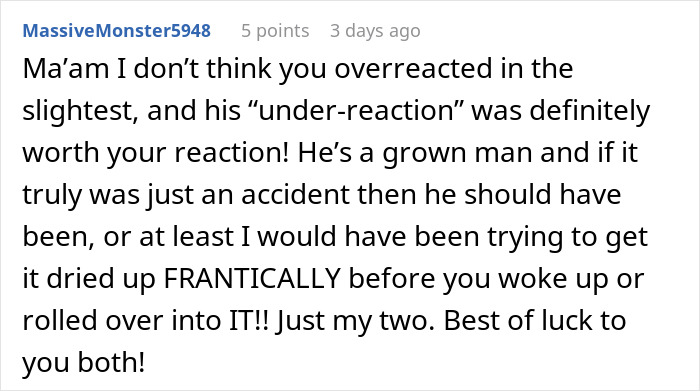 “Boyfriend Peed The Bed And Is Mad At Me For My Response”