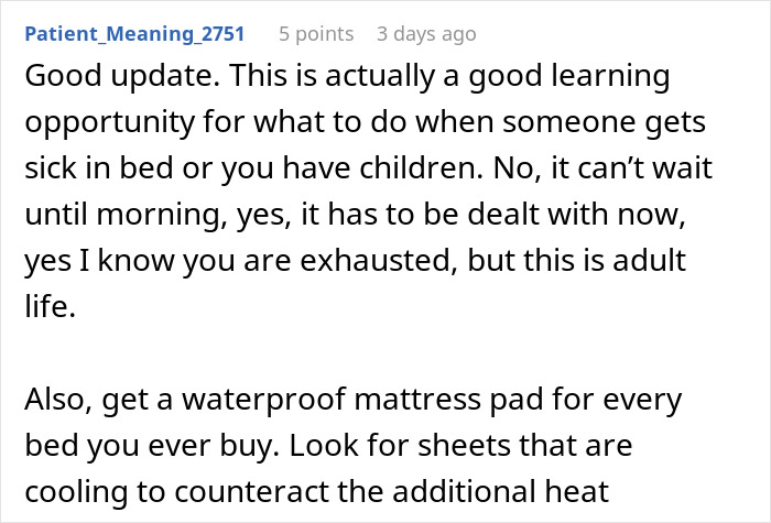 “Boyfriend Peed The Bed And Is Mad At Me For My Response”