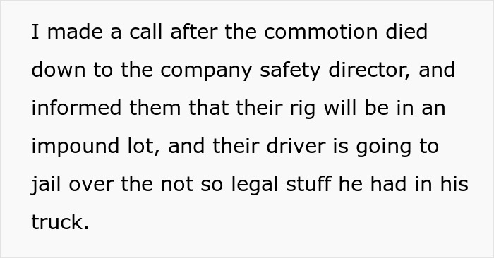Truck Driver Refuses To Move From Reserved Spot, Guy Takes Revenge Leading To Unemployment