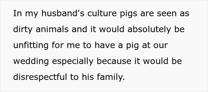 Mom Of The Bride Told She Can’t Bring Her Pet Pig To The Wedding, Does It Anyway And Ruins It