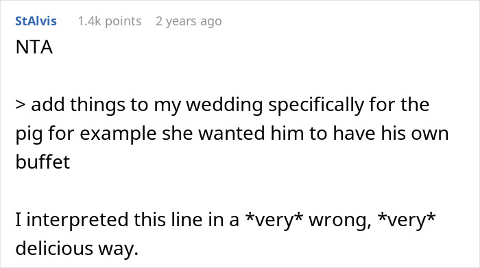 Mom Of The Bride Told She Can’t Bring Her Pet Pig To The Wedding, Does It Anyway And Ruins It