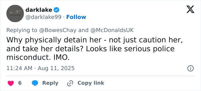 Massive Outrage After McDonald&#8217;s Calls Cops On 13YO School Girl Over New Policy