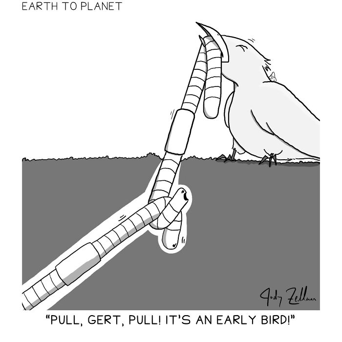 &#8220;Earth To Planet&#8221;: 27 New Humorous Comics By Jody Zellman To Boost Your Mood