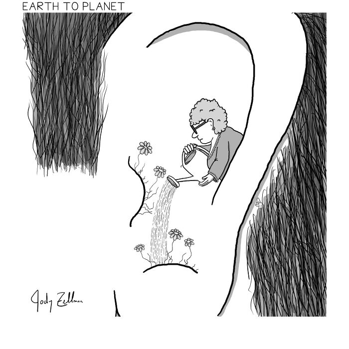 &#8220;Earth To Planet&#8221;: 27 New Humorous Comics By Jody Zellman To Boost Your Mood