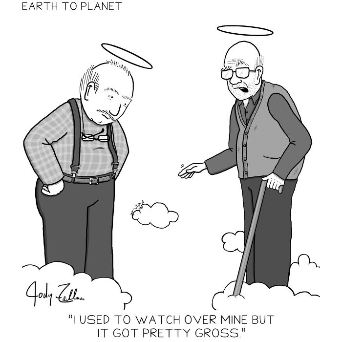 &#8220;Earth To Planet&#8221;: 27 New Humorous Comics By Jody Zellman To Boost Your Mood