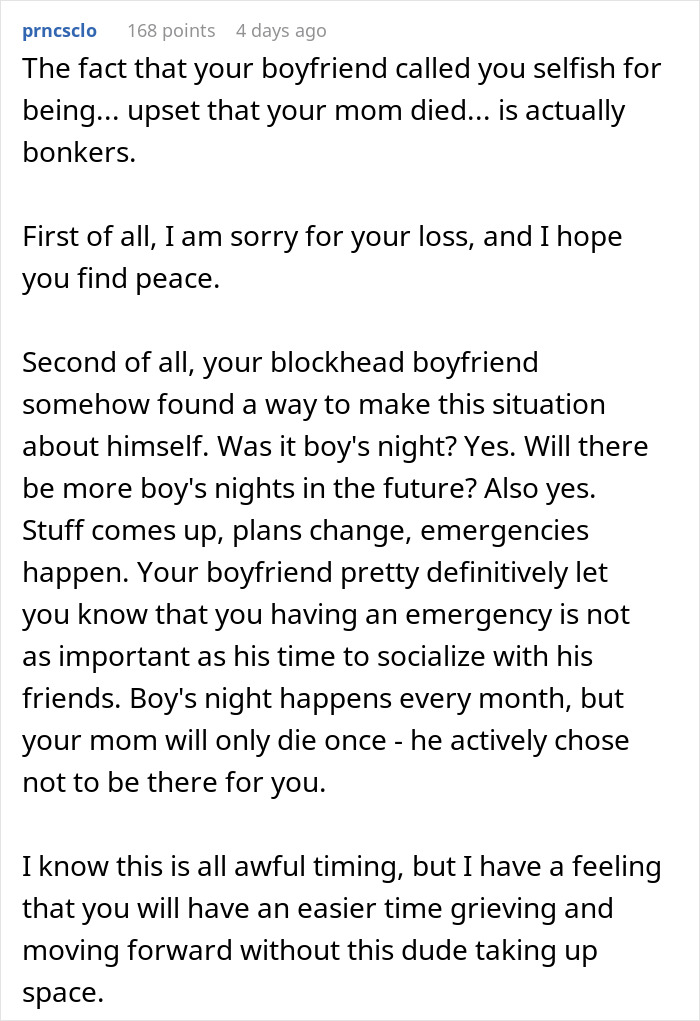 Woman Faces Double Heartbreak When Mother’s Death Brings Boyfriend’s True Character To Light