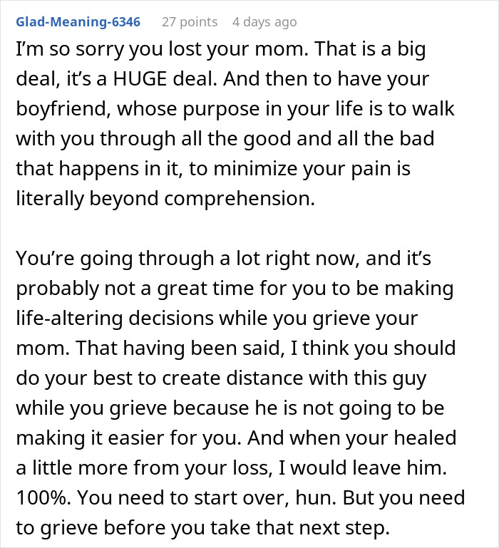 Woman Faces Double Heartbreak When Mother’s Death Brings Boyfriend’s True Character To Light
