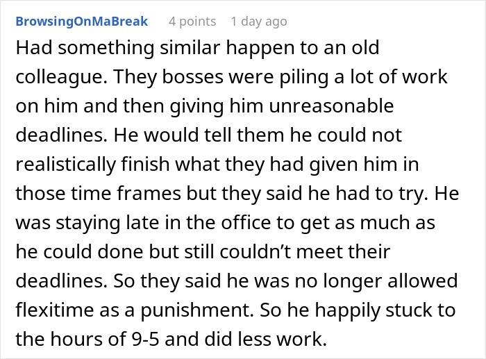 Boss Tries To Fix A Non-Issue By Banning Flexible Hours, Only Makes Things Worse