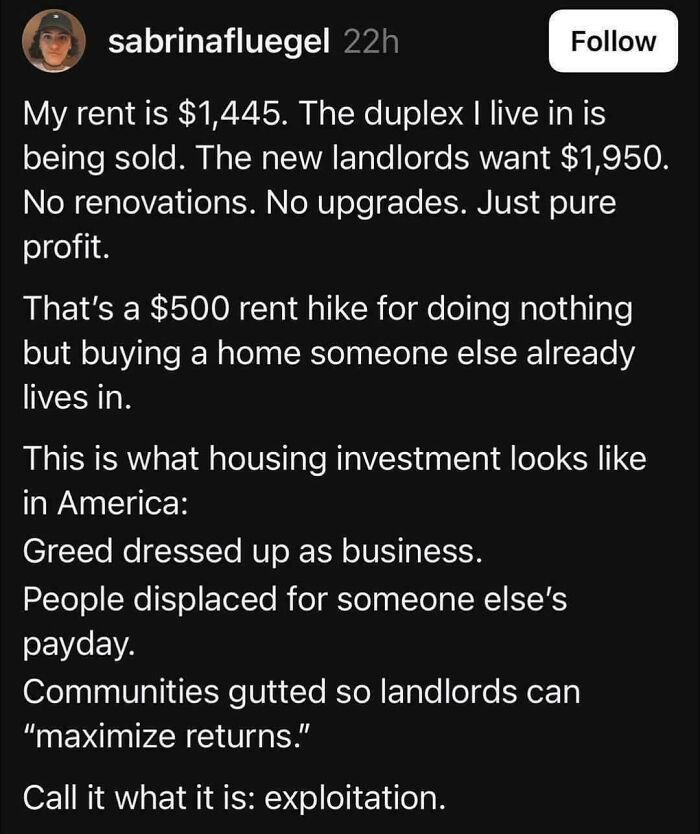 66 Posts Criticizing The Lack Of Affordable Housing In The US, Shared On The ‘Georgism’ Group