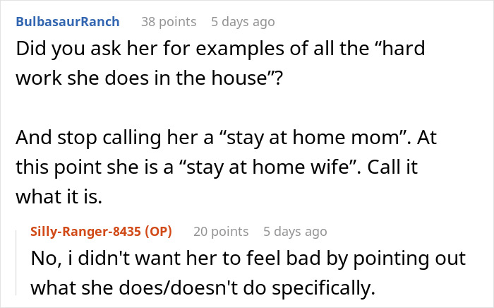 Husband Says He’ll Manage Household So Wife Can Work, She Responds With Cold Silence